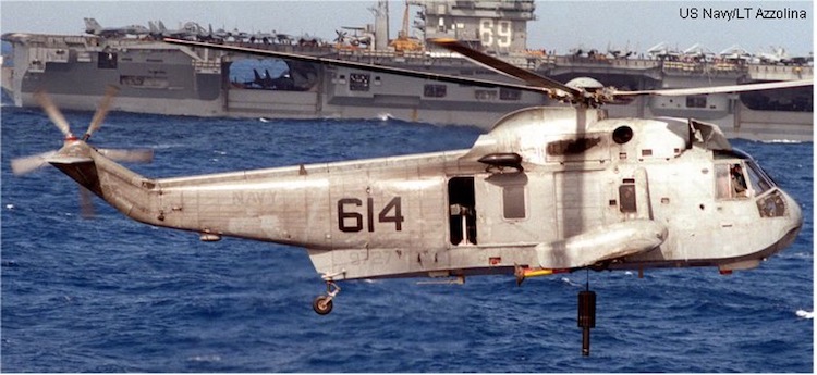 Foto: Sikorsky HSS-2 Sea King Amerikansk helikopter vars produktion har licensierats till tillverkare i Storbritannien, Italien, Kanada och Japan.  Kredit: US Navy