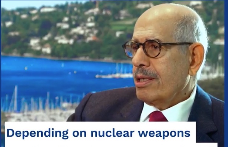 Photo: Dr ElBaradei. Credit: Geneva Centre for Security Policy.