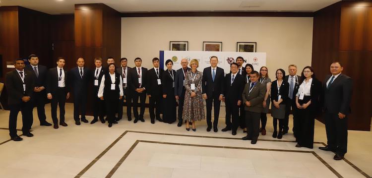 A Group photo of participants of the regional conference on the humanitarian consequences of nuclear weapons and nuclear-free-zone in Central Asia held on 29 August 2023. Photo Credit: SGI