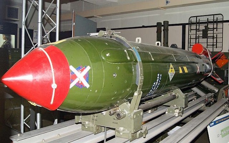 he Times of Israel reported on 3 June 2013 that Israel has 80 nuclear warheads. The image shows a WE117B nuclear missile, developed by the UK in the 1960s. Illustrative photo: CC BY Cloudsurfer_UK/Flickr.